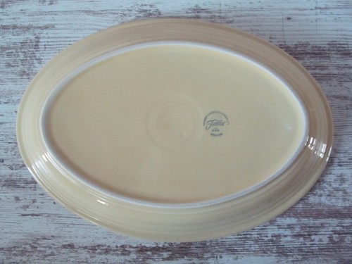 VTG Homer Laughlin Co Genuine FIESTA YELLOW Oval Platter Fiestaware 9.5" x 13.5" - Picture 2 of 8