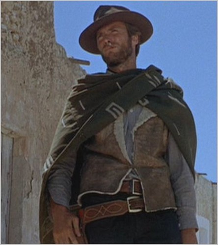 Poncho film lana modello originale Clint Eastwood Bounty Killer buono cattivo brutto brutto brutto - Foto 31 di 37