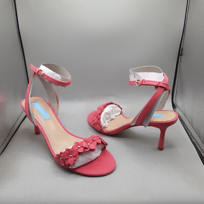Draper James Heeled Sandals Alice Women's 7.5M Pink Floral Studded