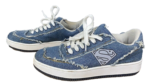 DC Comics Superman Hombre Tenis Con Cordones Azul Denim Efecto Talla US 10 - Imagen 3 de 17