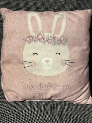Herzbotschaft Kissen mit Motiv: Hase Sweet Dreams - Little One 25x25cm