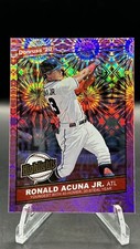 2020 Donruss Highlights Ronald Acuna Jr. Pink Fireworks #H-9 Atlanta Braves