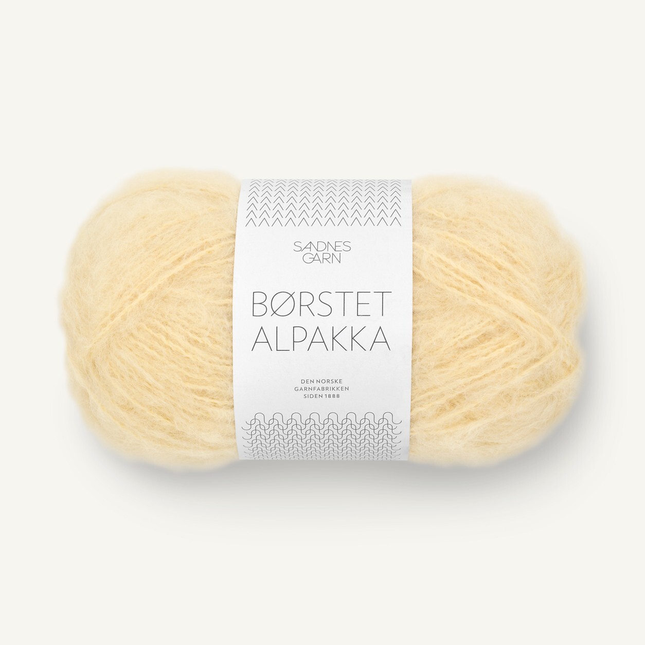 Brushed Alpaca by SANDNES GARN - LIGHT YELLOW (2112) - 50 g / approx. 110 m Wool