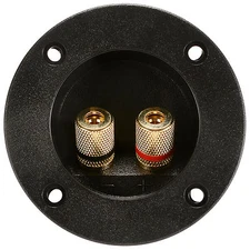 Round Speaker Terminal 2-15/16" Gold Binding Post