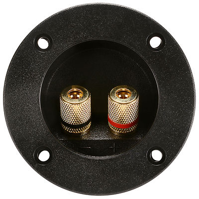 Round Speaker Terminal 2-15/16'' Gold Binding Post