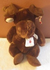 Holiday Time Plush Brown Moose Plush Stuffed Animal 20" Tall Nwt