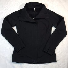Kathmandu Soft Shell Water Repellent Wind Resistant Jacket Black 8 Fleece Lined