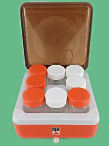Yaourtière SEB Vintage Orange – 4 Pots En Verre, Fonctionnelle, Fabrication Française