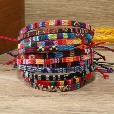 Friendship Bracelets for Women Men Adjustable Woven Wrap
