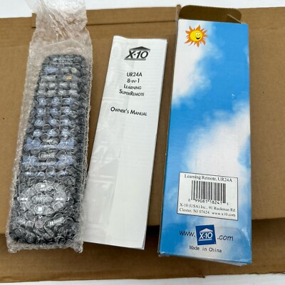 NEW X-10 Powerhouse 8 in 1 Remote Control. Learning Super Remote UR24A