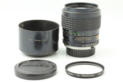 美品 MINOLTA mc tele ROKKOR PF100mm f2.5 NEAR MINT/CAP】Minolta MC TELE ROKKOR PF 100mm f2.5