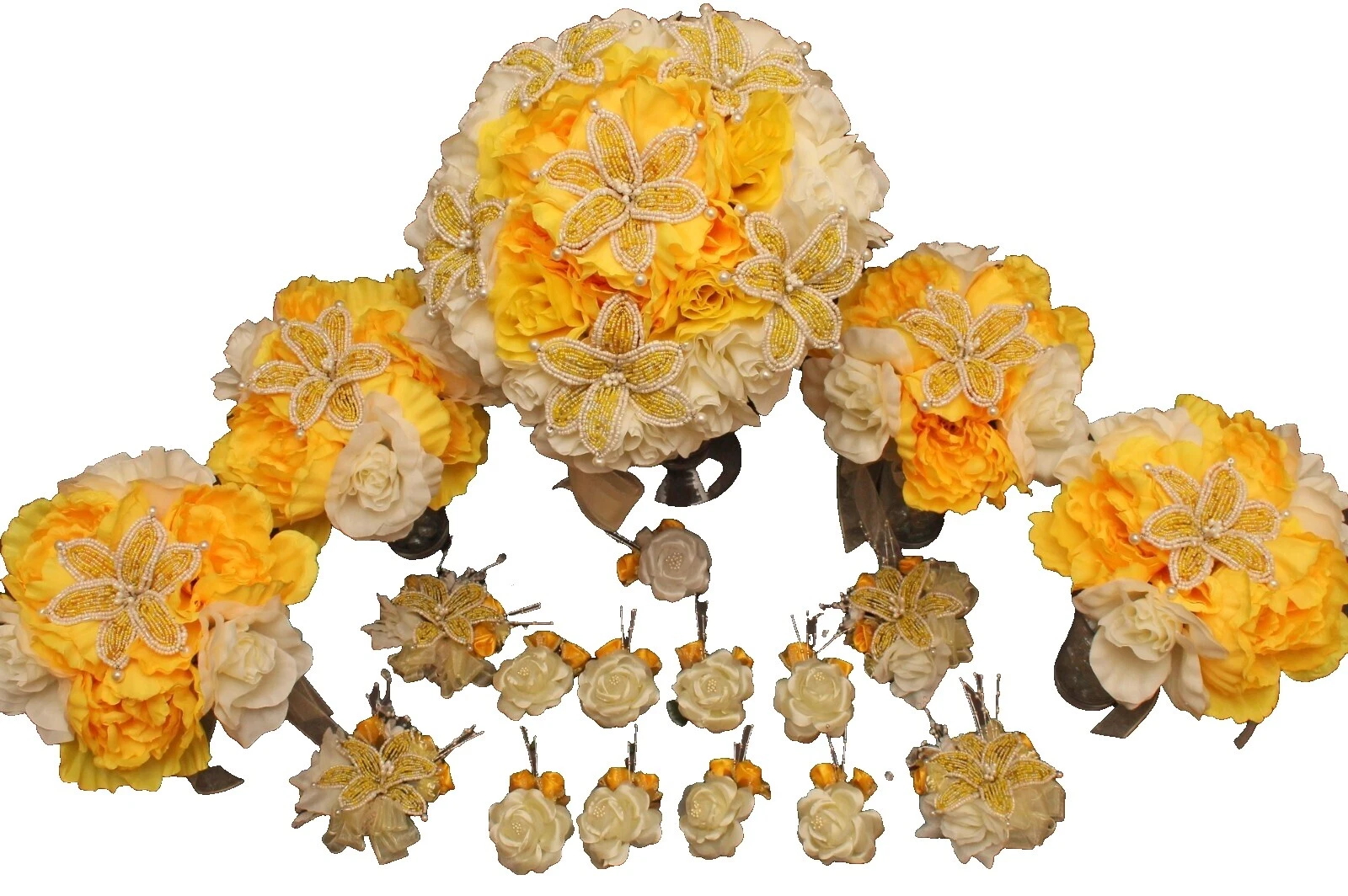 Crystal/Glass Wedding Flowers