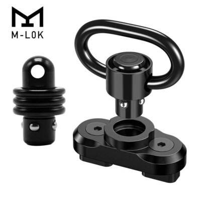 M-LOK QD Sling Swivel and Swivels Stud Mount kit W/ Quick Detach Push Button