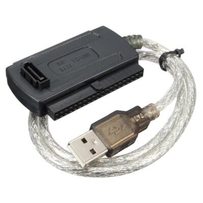 US SATA IDE To USB 2.0 Cable Adapter For DVD Drive HDD Drive Hard Disk W Power