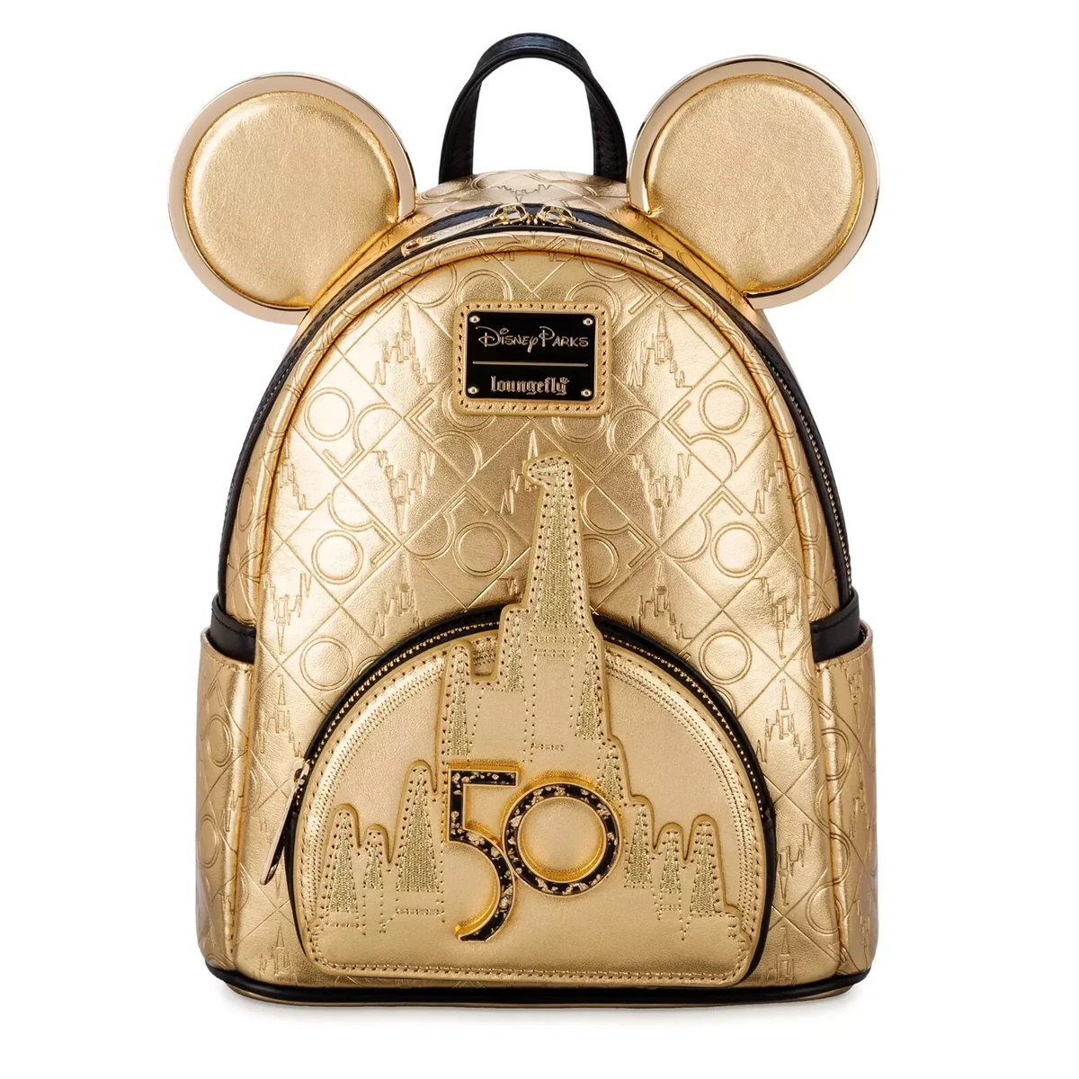 Disney Mickey Mouse Women's Mini Backpack Gold 