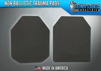 DOWN RANGE INDUSTRIES Trauma Pads for AR500 Body Armor 10mm XP-40 Cross Linked Foam IN STOCK FREE SHIP