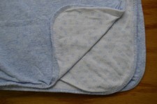 Simply Baby Blue Star Blanket White Security Lovey Blankie Receiving USA Made