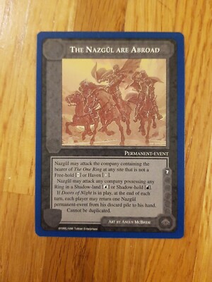 Middle Earth CCG Unlimited The Nazgul Are Abroad Rare Blue Border #2