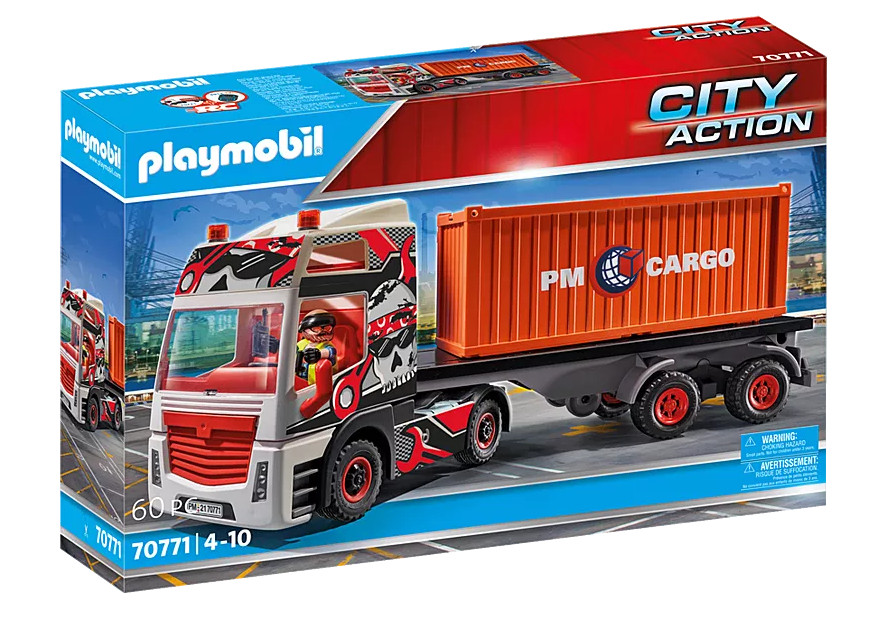 Playmobil 70771 – City Action Truck with Cargo Container