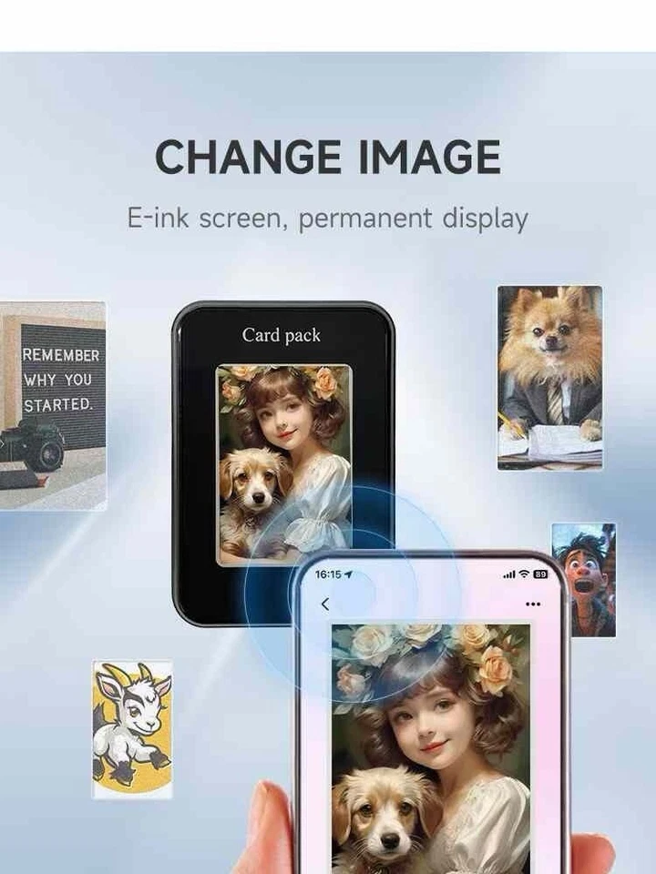 NFC HD E INK MAGSAFE CARD HOLDER FOR IPHONE 12 13 14 15 16  - Image 2 of 4