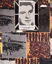 Joe Tilson autografato numerato serie a colori 1969 "Jan Pallach"