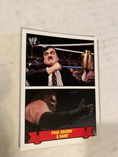 PAUL BEARER Kane 2012 heritage family history insert WRESTLING CARD see scan