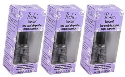 Poshe Super Fast Drying Top Coat 0.5 fl oz Combo 3 pcs Great Deal 2023