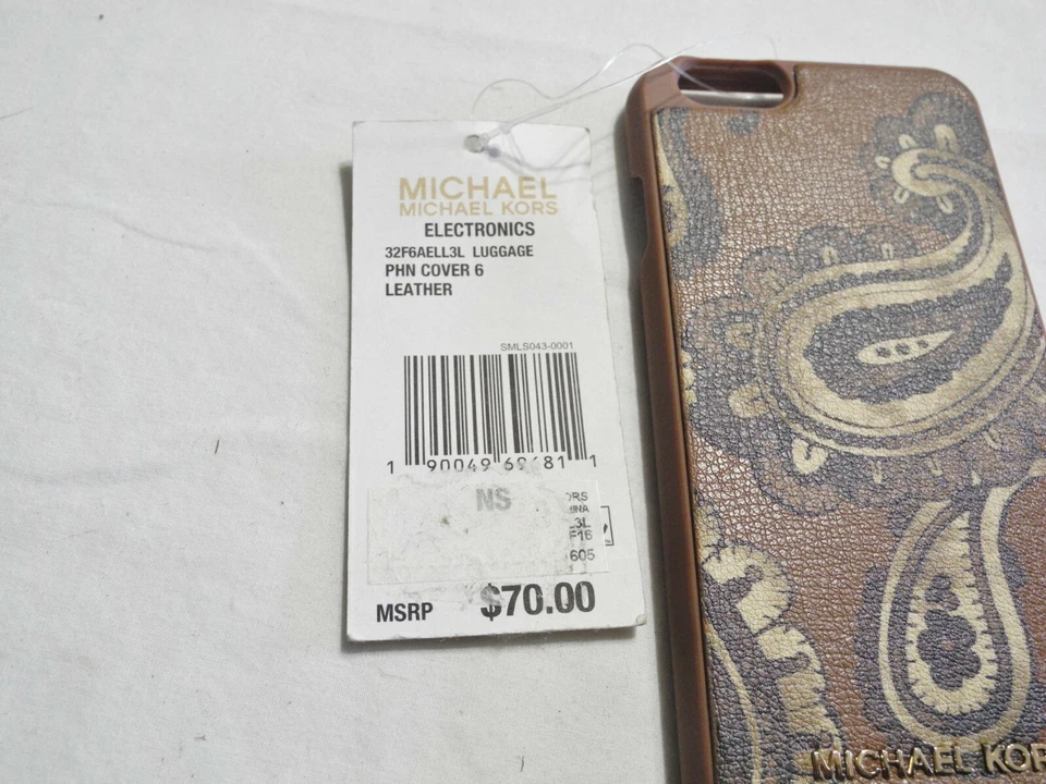 FUNDA MICHAEL KORS PAISLEY CUERO IPHONE 6, VENTA AL POR MENOR $70 Foto 4 de 4