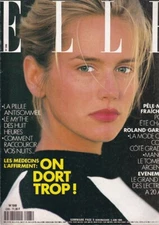 ELLE FRANCE 1989 ASHLEY RICHARDSON ELLE MACPHERSON CARLA BRUNI JAMES SPADER MODE