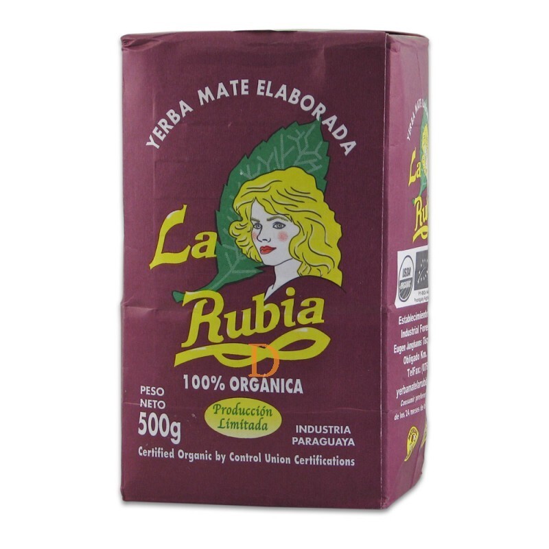 ORGANIC YERBA MATE TEA LA RUBIA 500G