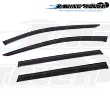 Dark Smoke Outside Mount Window Visor Rain Guard 4pcs For Nissan Rogue 2014-2016