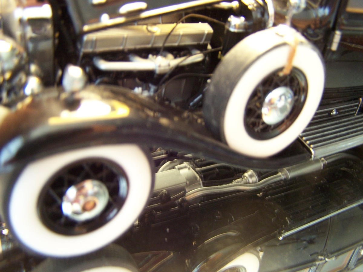 FRANKLIN MINT 1930 CADILLAC V-16 AL CAPONE CAR BLACK 1/24