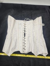 Coquette Women's White Size L/G Corset Wedding Undergarment Lingerie