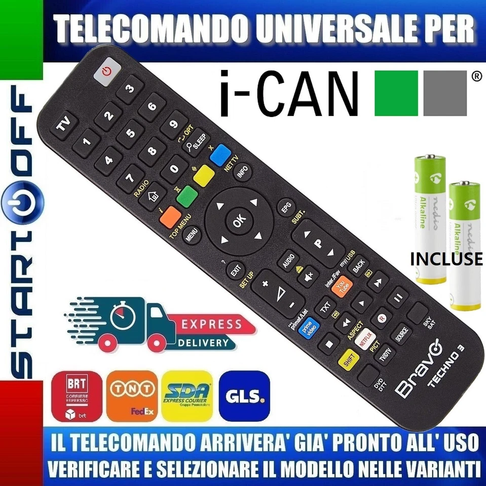 TELECOMANDO ICAN UNIVERSALE CLICCA SUL TUO MODELLO LO RICEVERAI GIA PRONTO - Immagine 4 di 4