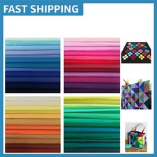 25 Pcs Solid Cotton Fabric Squares - Perfect for Quilting Projects - 8x8
