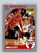 1990-91 Hoops #60 B.J. Armstrong RC Chicago Bulls