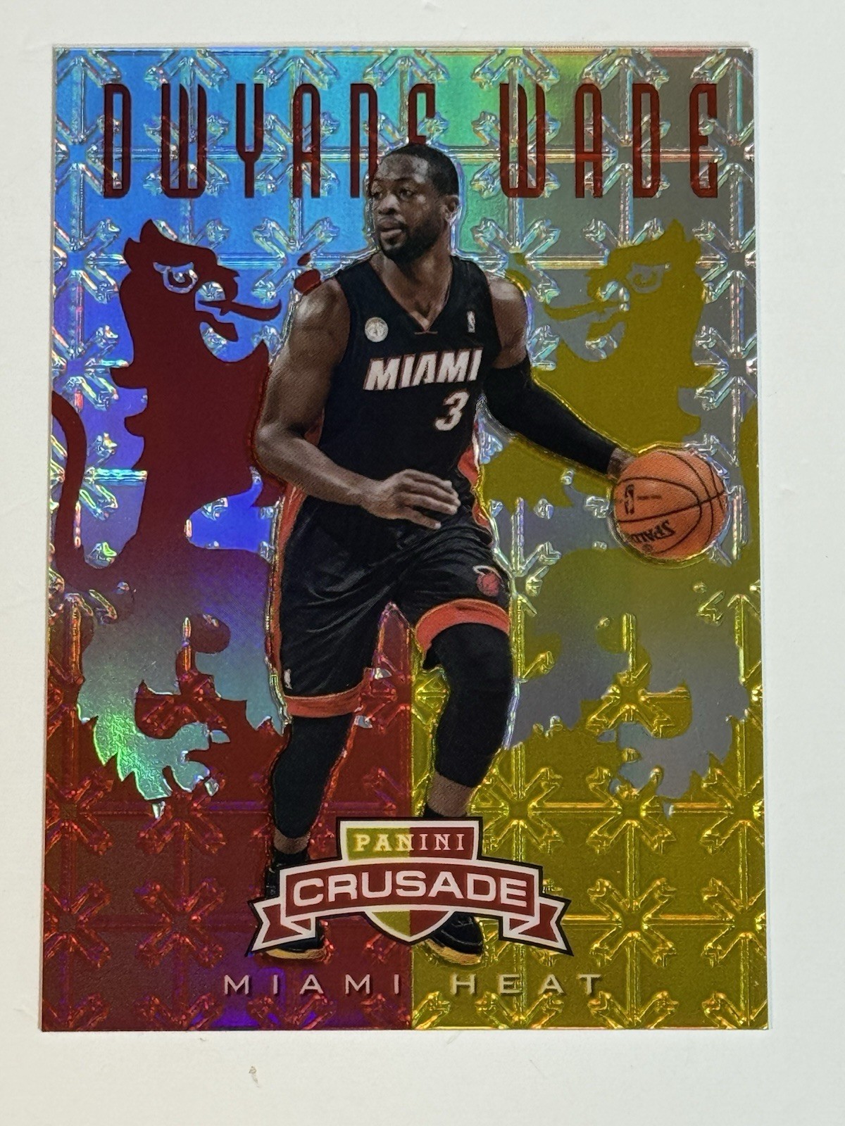 2012-13 Panini Crusade #175 DWAYNE WADE "Red & Yellow" #12/99 - Miami Heat!