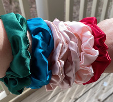 100 Mulberry Silk Scrunchies, Hair Accessories, Bridesmaid gift