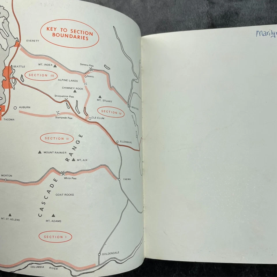 Cascade Alpine Guide Climbing and High Routes Fred Beckey 1st Ed 1973 Lot of 2 - Image 3 of 4