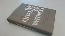The Quality of Witness : A Romanian Diary, 1937-1944 Hardcover Em