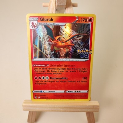 Glurak 010/078 Pokemon Karte Pokémon Go Holo oder Reverse Near Mint Deutsch
