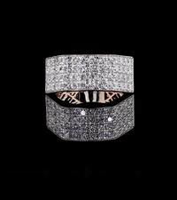 2.25 CTW Round Cut Lab-Grown Diamond Men's Ring ,Wedding Ring ,IGI Certified