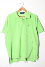 Vintage Polo Ralph Lauren French Terrycloth Polo Shirt Lime Green Men  s XL