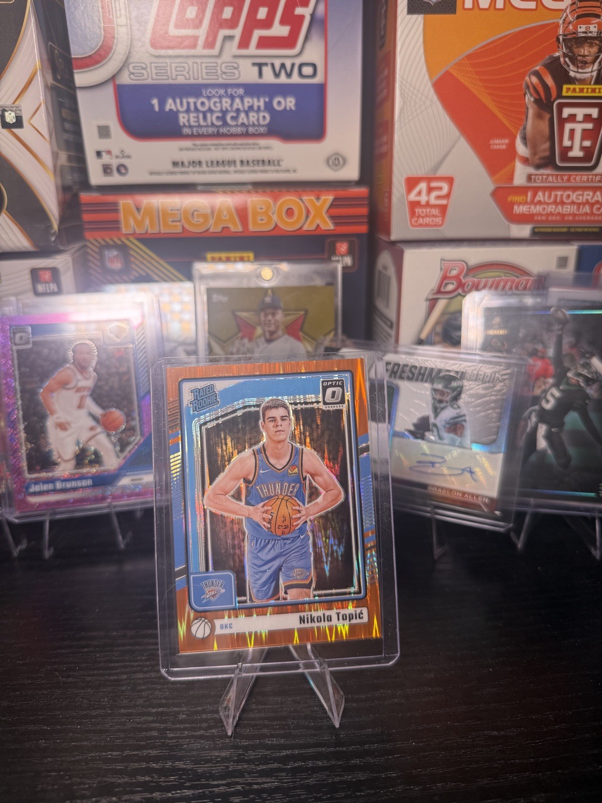 2024-2025 Panini Donruss Optic Nikola Topic Orange Shock RC 040/225 #278