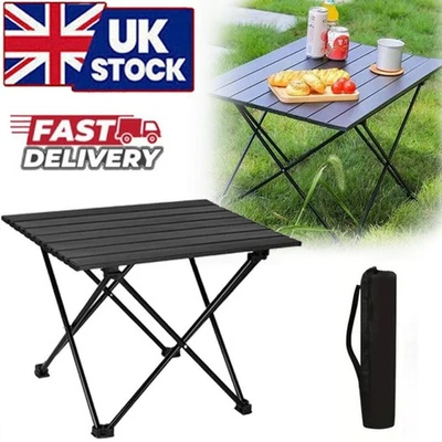 Folding Camping Table Small Lightweight Portable Outdoor Picnic Aluminium Table - Image 1 of 4