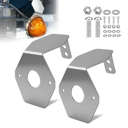 2Pcs Stainless Steel Watermelon Light Bracket Turn Signal Mount Holder for Frame