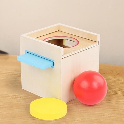 Objekt-Permanenz-Box für , Drop-Box, frühes Lernen, , Hand-Auge-Koordination,