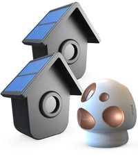 HTZSAFE Driveway Alarm- Driveway Alarms Wireless Outside Weatherproof Solar M...