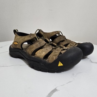 Mens Keen Newport Waterproof Brown Leather Hiking Sandals 110220-BISN Size 13 Keen Newport H2 Leather 20th Anniversary Sandals Natural Tan  main image 2