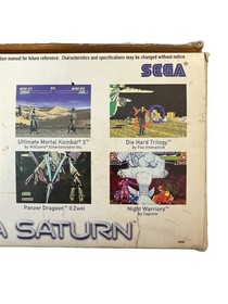 SEGA Saturn Console w/Box - CIB - Tested - Authentic